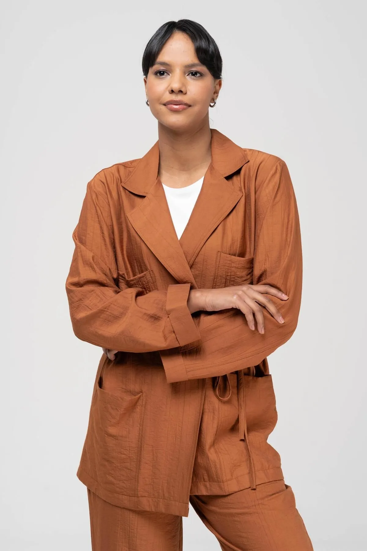 Olcay  Zweiteiler - Braun - Relaxed Fit
