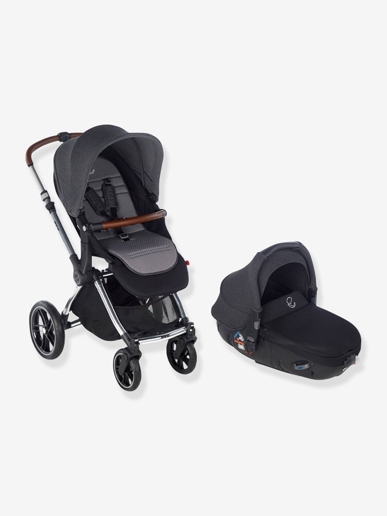 Combiné duo JANE poussette Kawai + nacelle coque auto Matrix Light 2 noir (cold black)