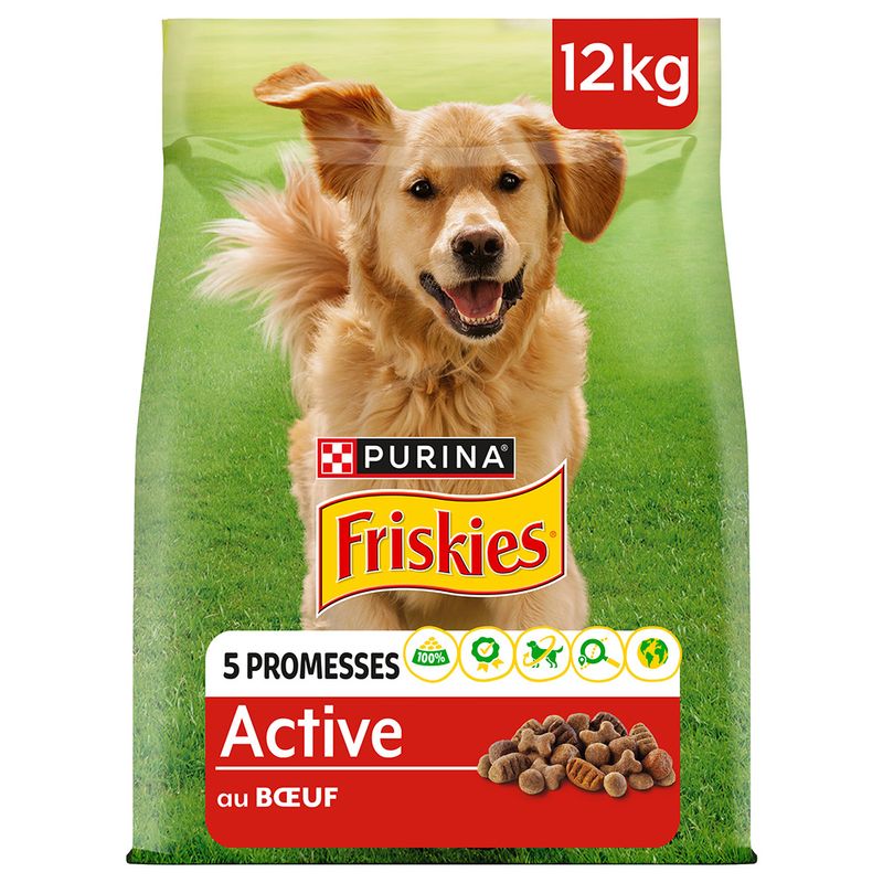 PURINA Friskies Adult Hund Active mit Rind
