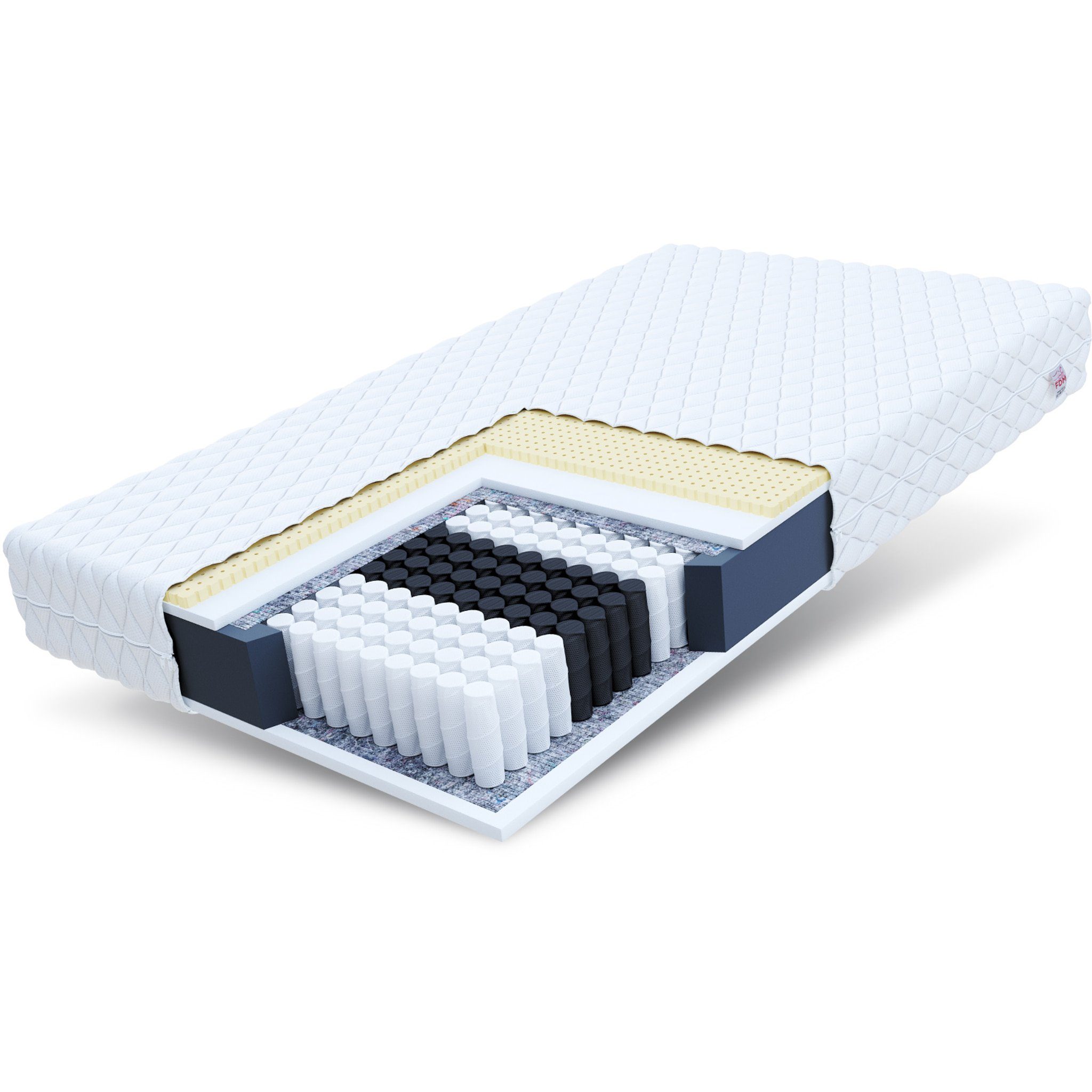 Taschenfederkernmatratze RIMINI MAX, FDM, 25 cm hoch, (1), Wendematratze, 7 Zonen, H3
