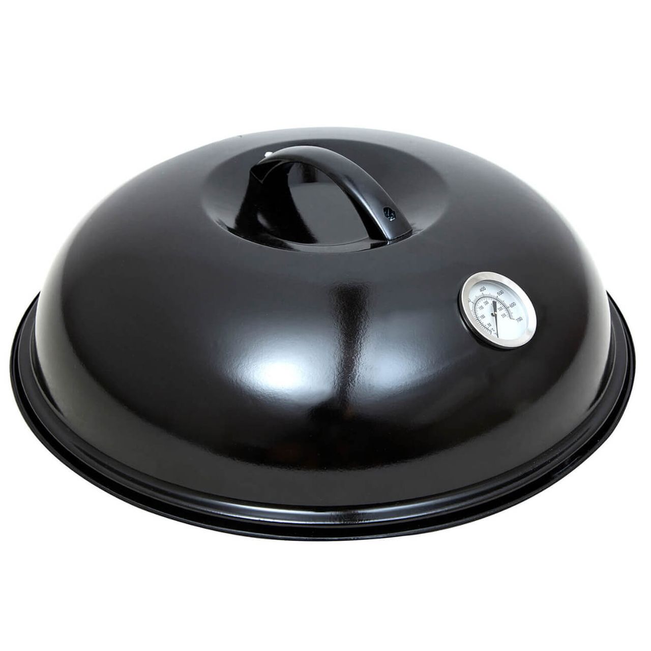 PaellaWorld International Paella World International Backhaube 42cm mit Thermometer, Schwarz, 1-teilig