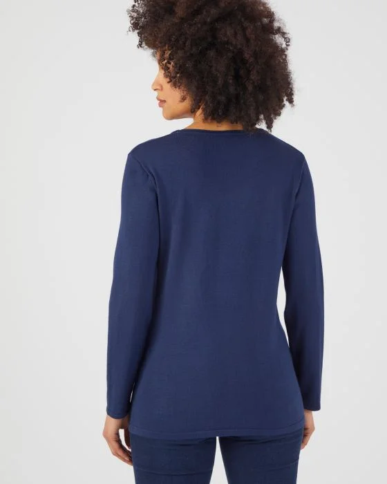 Pull fantaisie fibres viscose Lenzing(TM) EcoVero(TM)