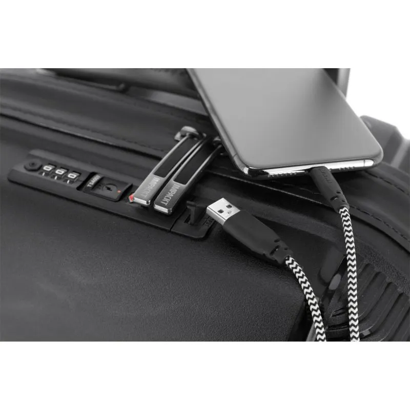 IMPACKT IP1 Kabinengepäck Trolley S mit USB Port - Iron grey