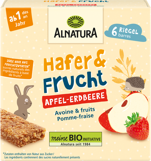 Alnatura Bio Hafer & Frucht Apfel-Erdbeere
