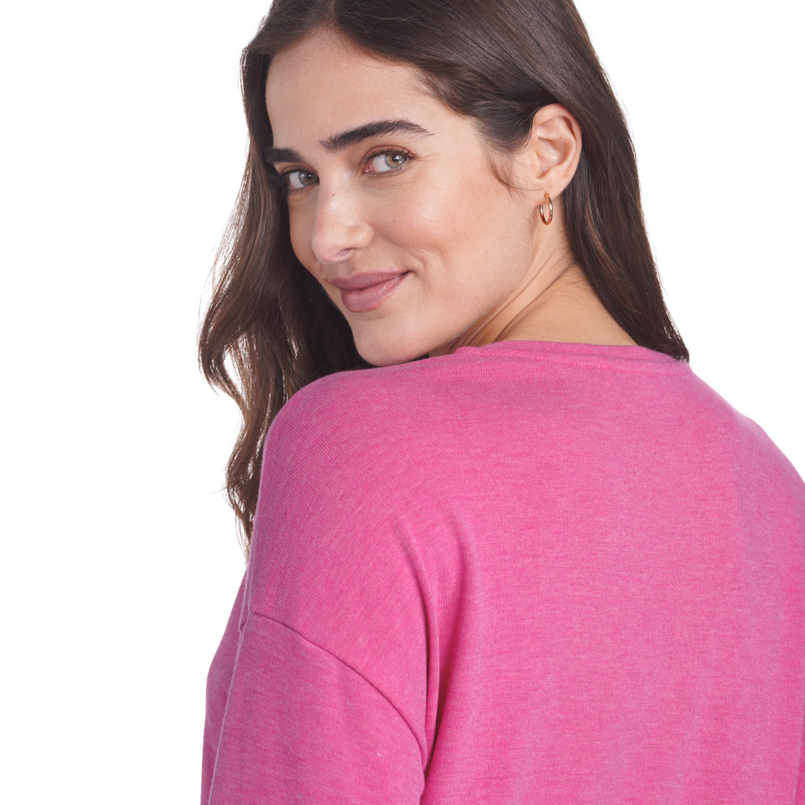 Damen Langarmshirt mit Flockprint