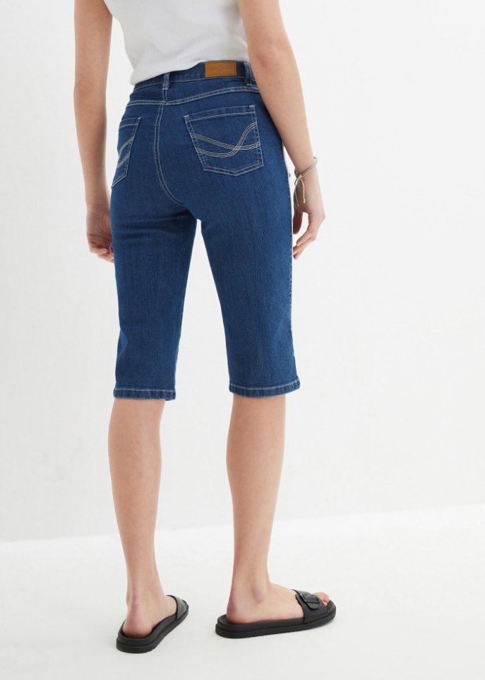 Komfort-Stretch-Jeans-Bermuda