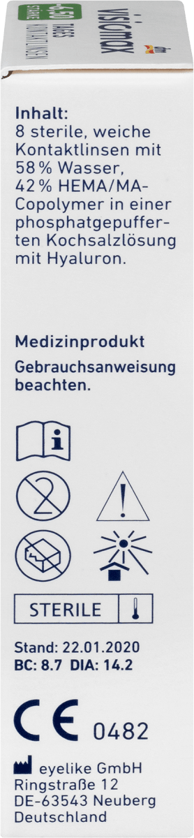 Tageslinsen -6,50, 8 St
