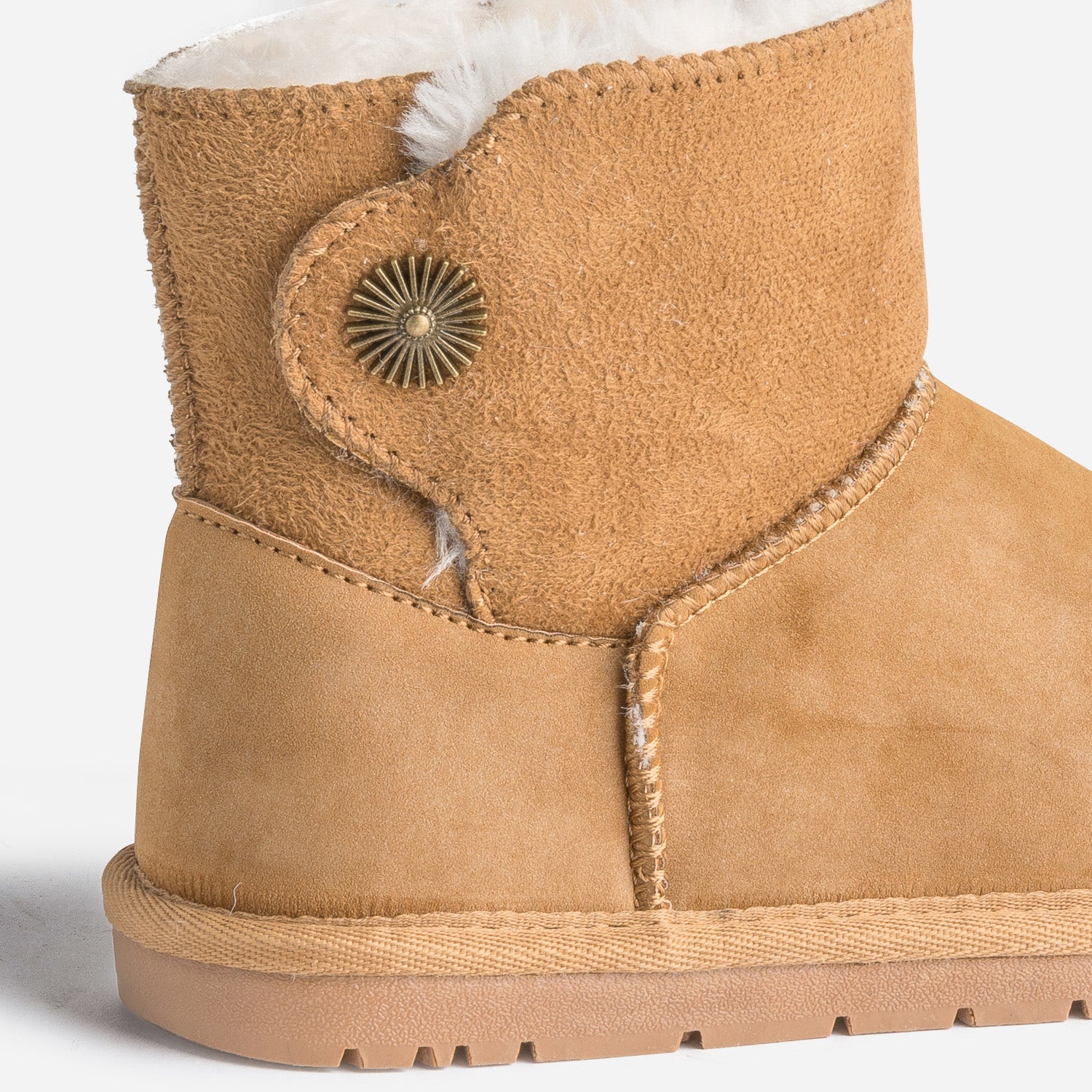 Boots camel suédé fourré