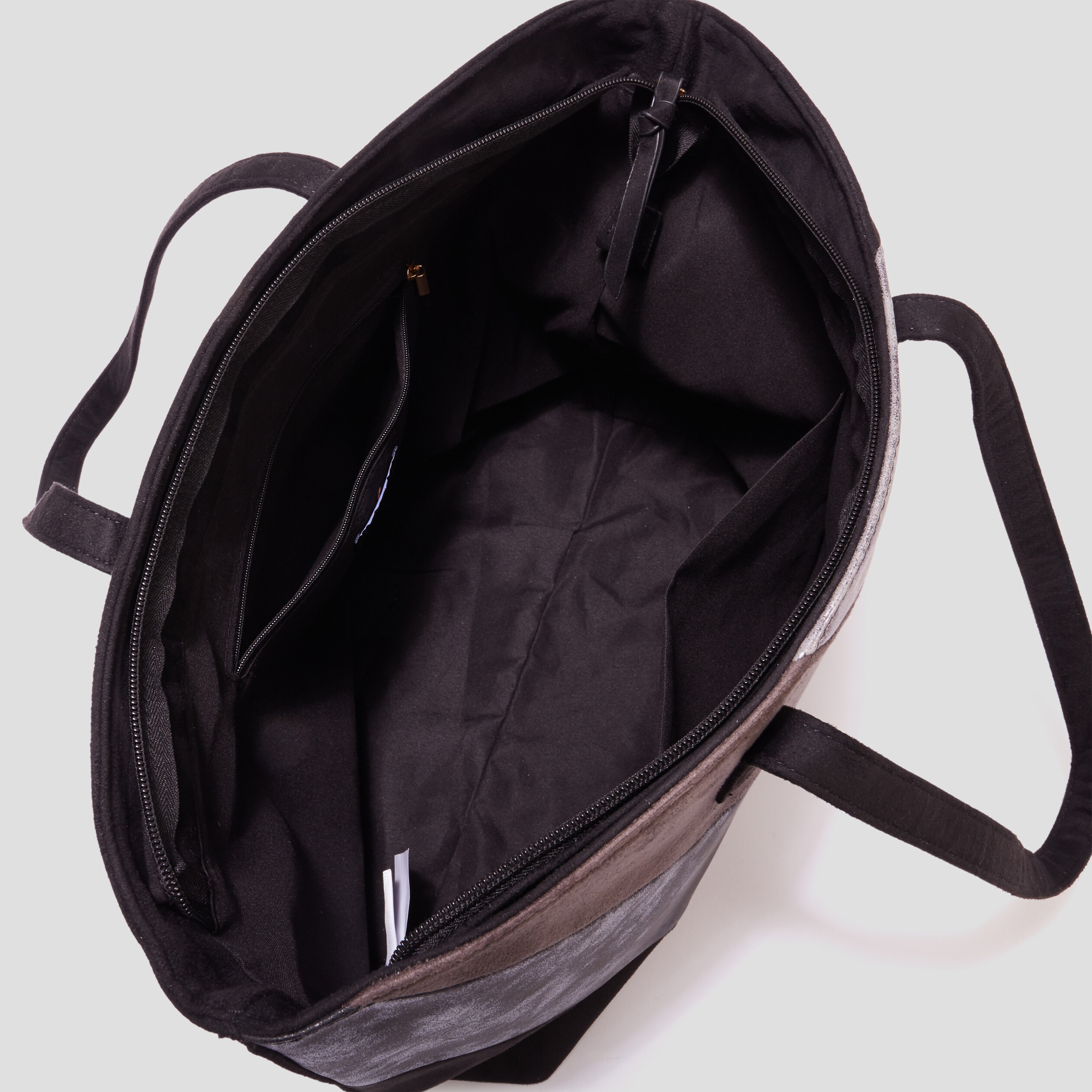 Sac shopper rectangulaire porté-épaule noir femme | La Halle
