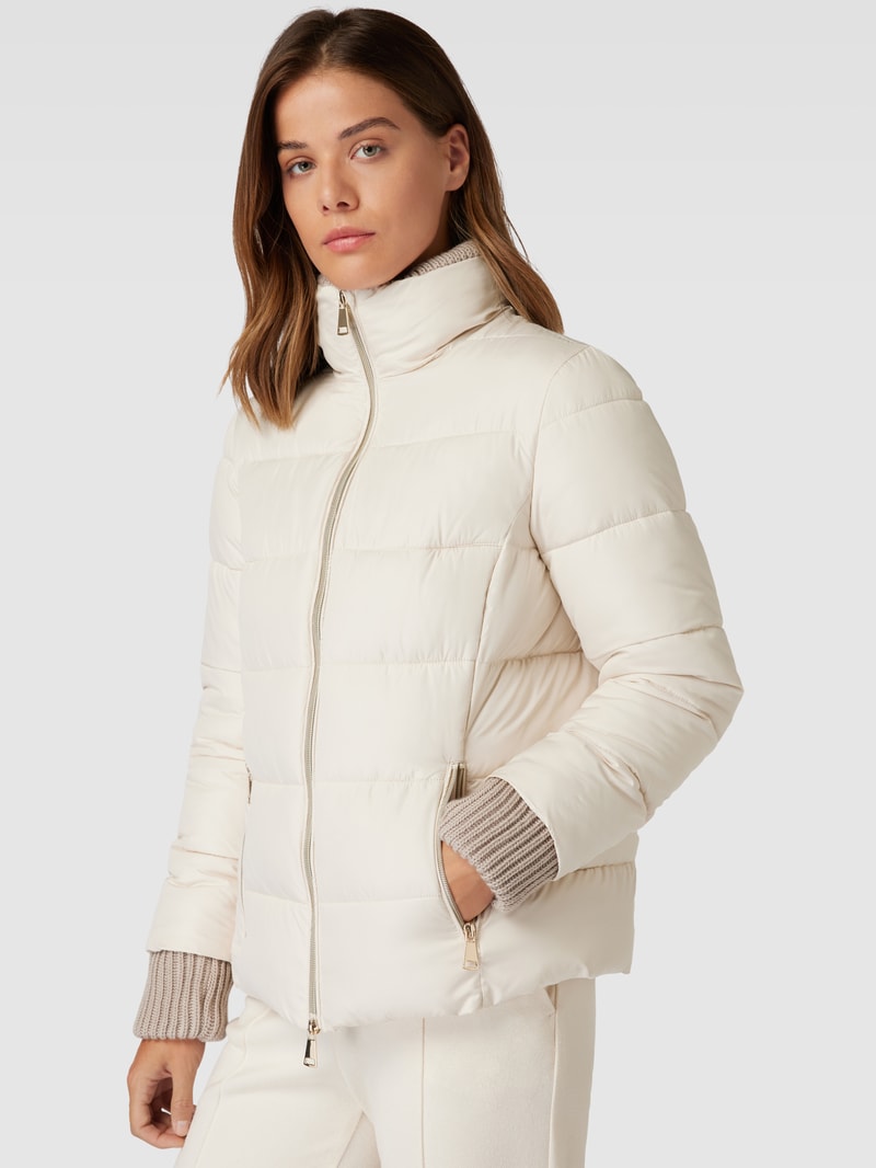 Steppjacke mit Zweiwege-Reißverschluss in offwhite