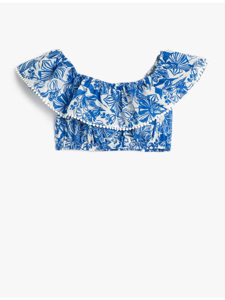KOTON Bluse in Blau Gemustert günstig kaufen