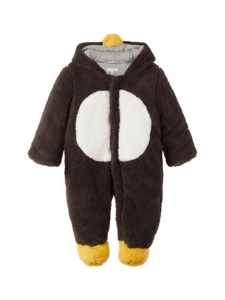 name it Baby Unisex Overall/Schneeanzug mit Kapuze in Grau günstig kaufen