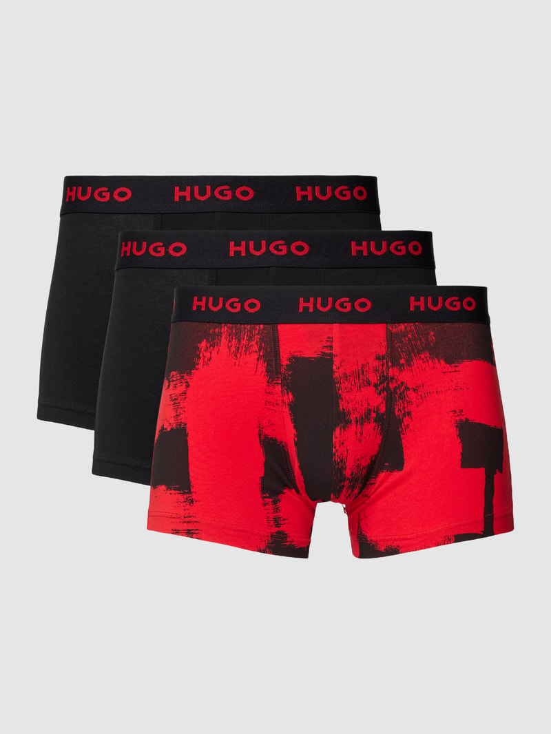 Trunks mit elastischem Label-Bund in rot