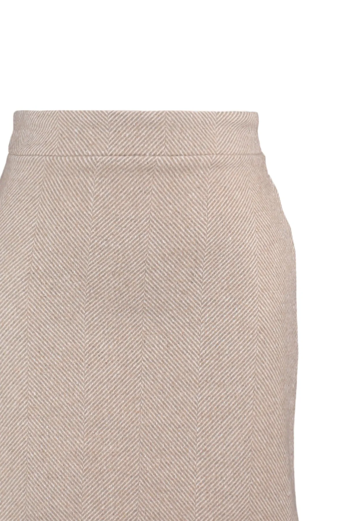 Trendyol Collection  Beiger Minirock in A-Linie - Gewebt, TWOAW23ET00051