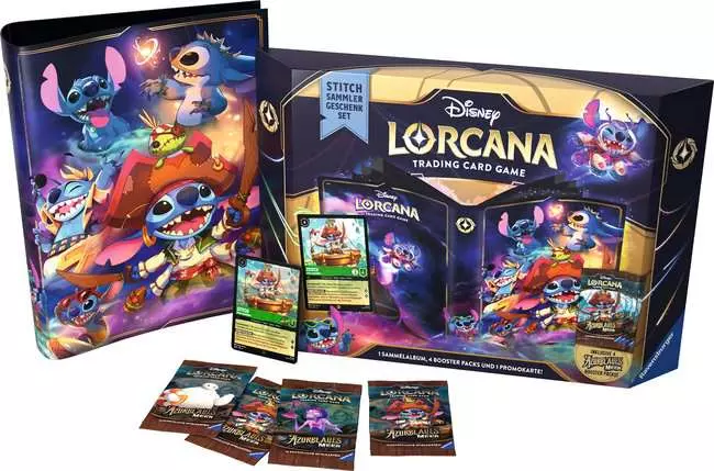 Disney Lorcana: Azurblaues Meer - Stitch Sammler Geschenkset (Deutsch)