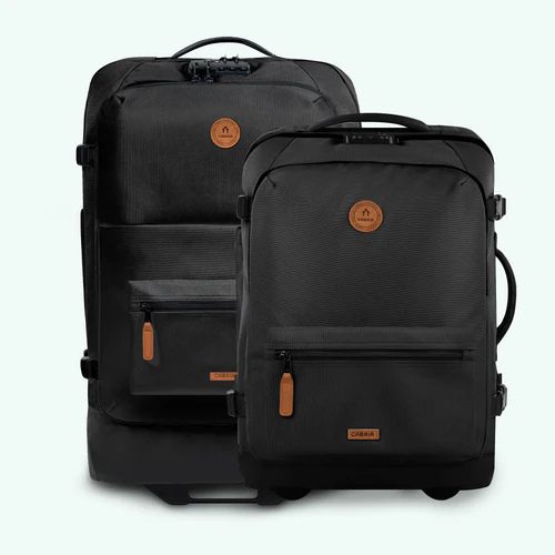 Set of 2 Berlin Black Suitcases