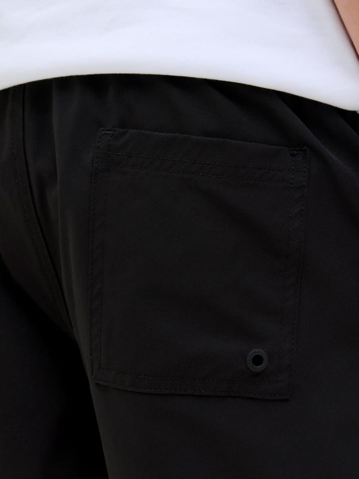 JACK & JONES Junior Badeshorts  JPSTMAUI JJSWIM DOUBLE LOGO JNR in black günstig kaufen
