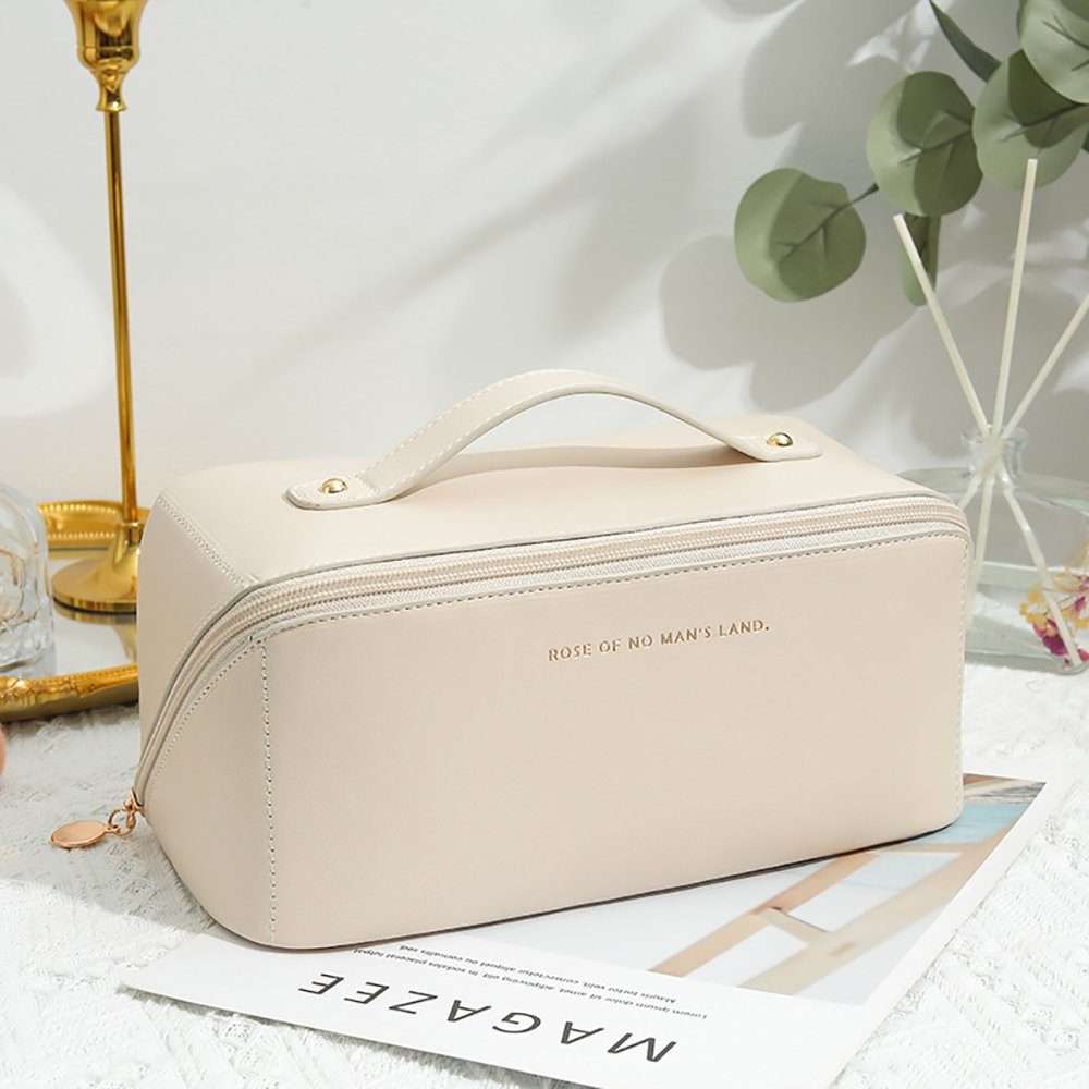 Geborgenheit Kosmetiktasche Reise Kosmetiktasche Damen (Tragbare Schminktasche Damen, 1-tlg., Wasserdichter Organizer), Reise Make Up Tasche mit Großem Fassungsvermögen mit Trennwand