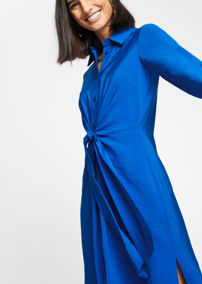 Midikleid mit Knotendetail