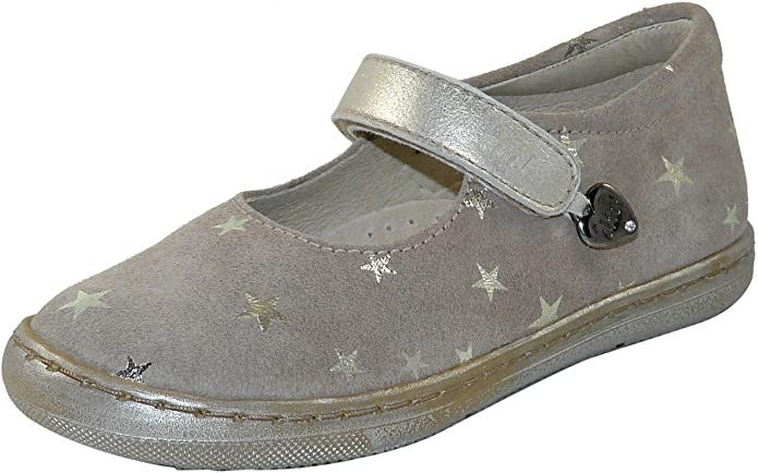 CLIC! Ballerinas grau Star platino