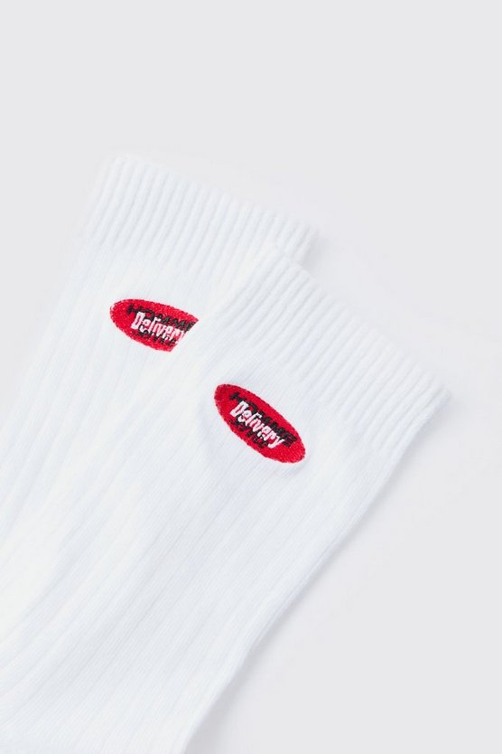 Sport-Socken mit Homme-Stickerei