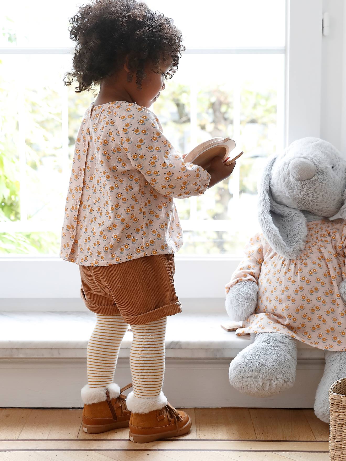 Vertbaudet Mädchen Baby Cord-Shorts - marine