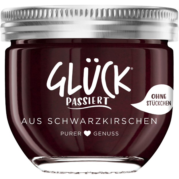 Glück passiert aus Schwarzkirschen