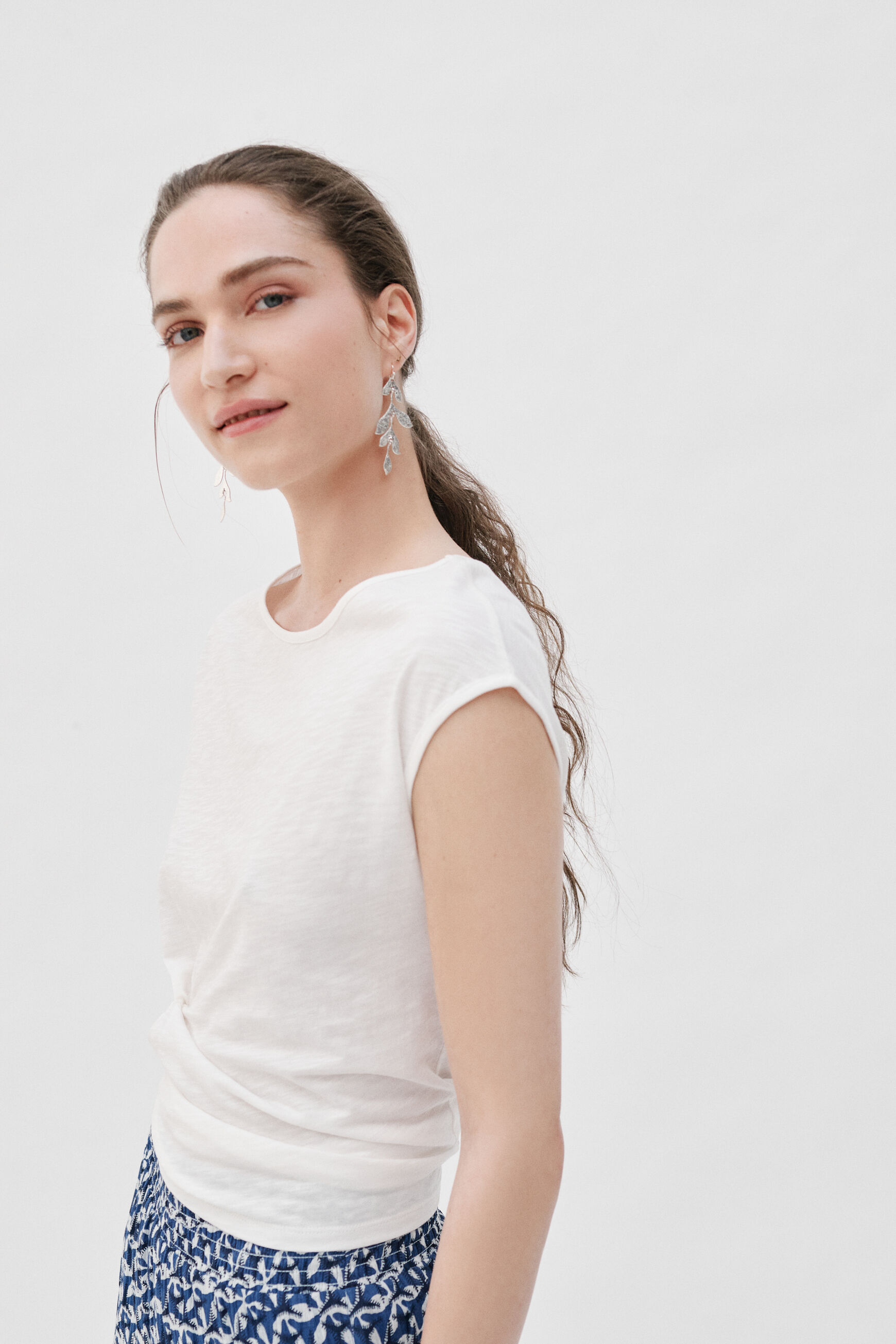 t-shirt joy ivoire femme