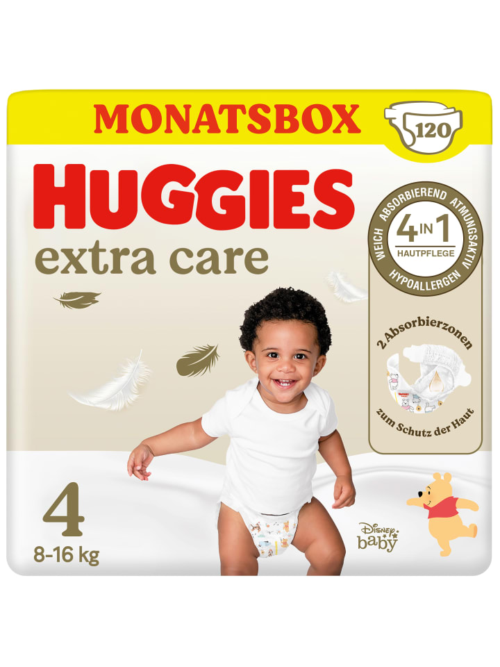 HUGGIES Babywindeln Extra Care mit Disney-Design Größe 4, 120 Windeln (2x60) günstig kaufen 4