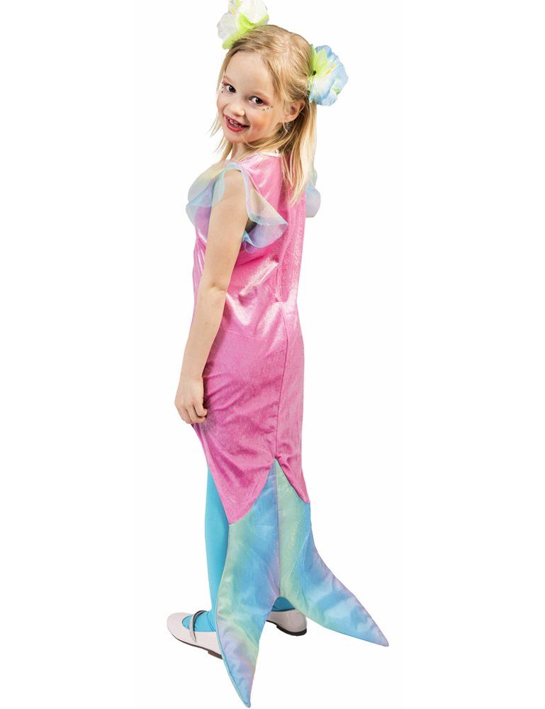 Funny Fashion Kostüm Meerjungfrau Mariella Kostüm für Mädchen - Kinderkostüm Blau Rosa