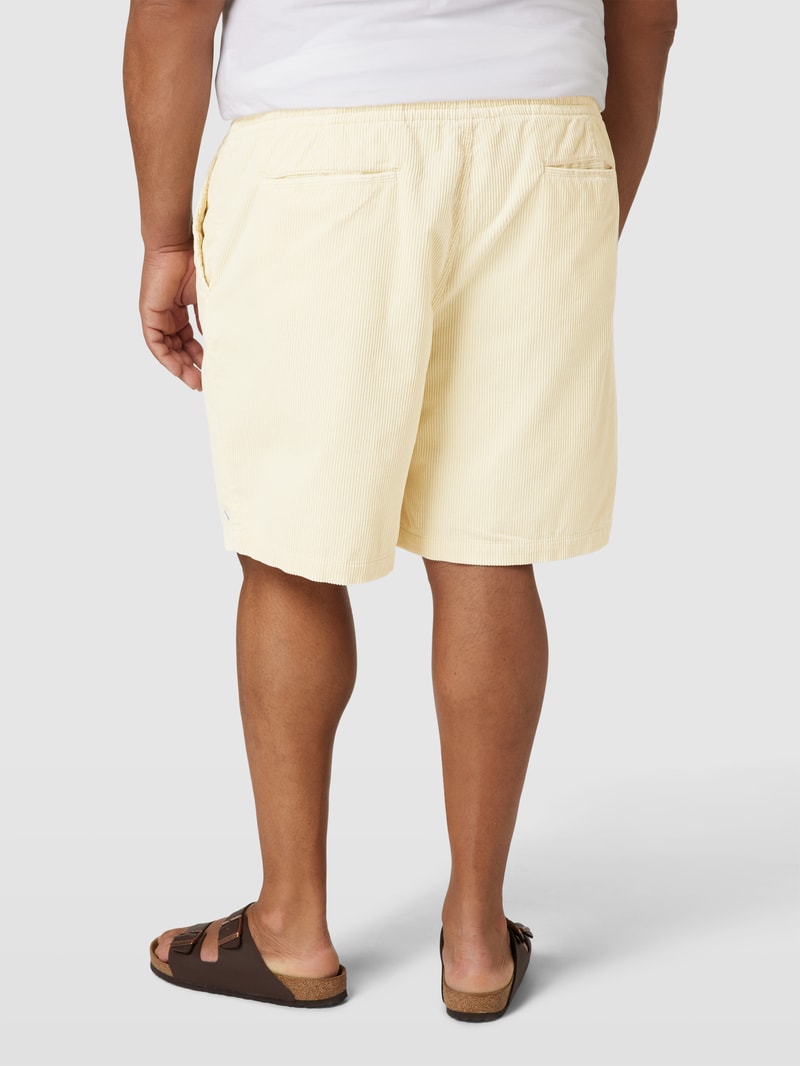PLUS SIZE Shorts mit elastischem Bund in beige