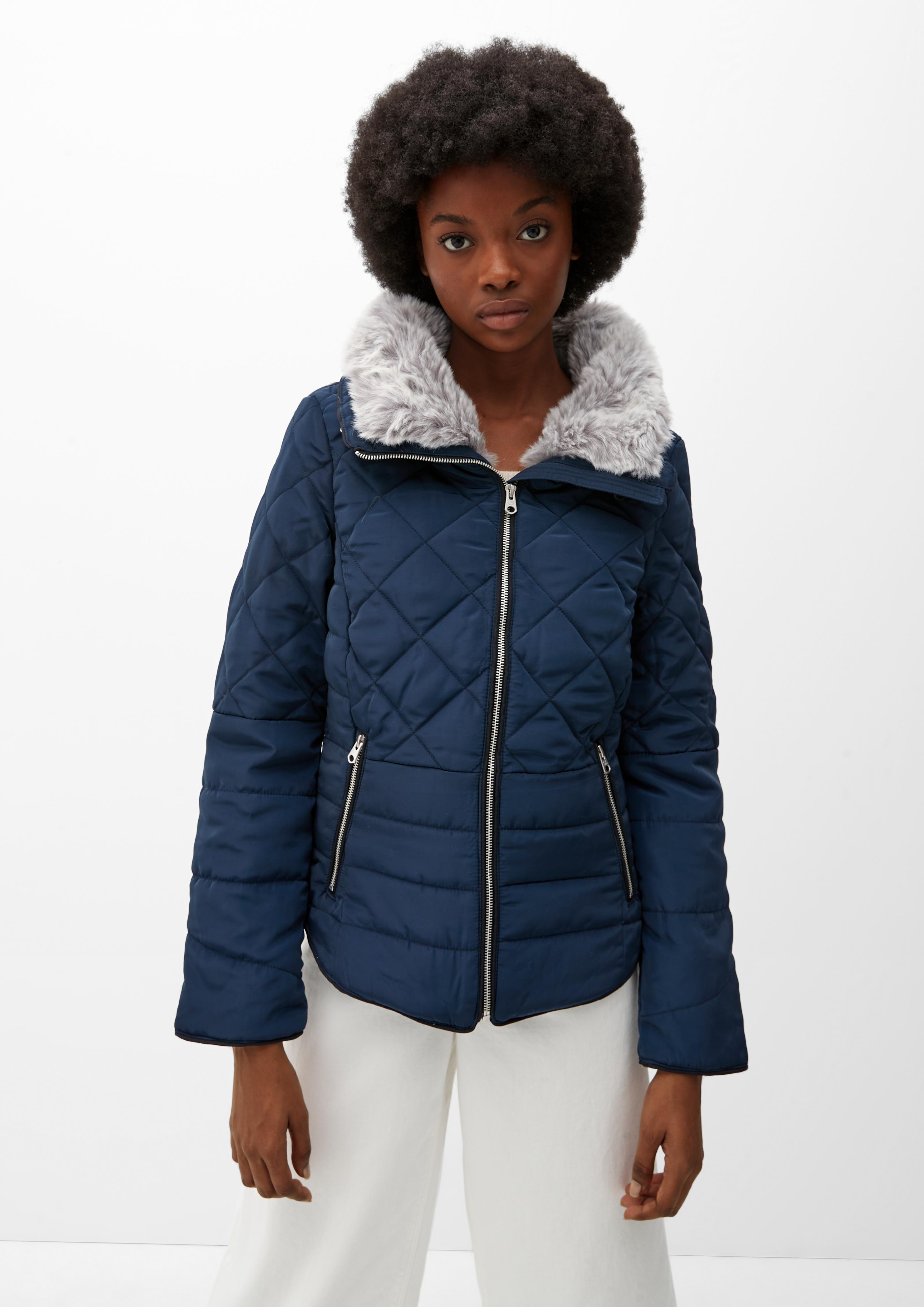 Steppjacke mit abnehmbarem Fellkragen  2115525-5952