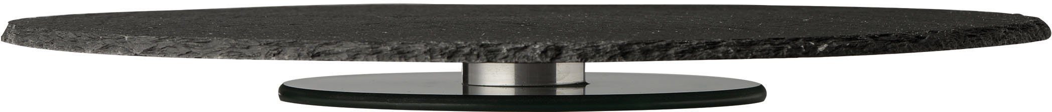 APS Servierplatte, Schiefer, (1-tlg), tolles Design, Ø 32 cm