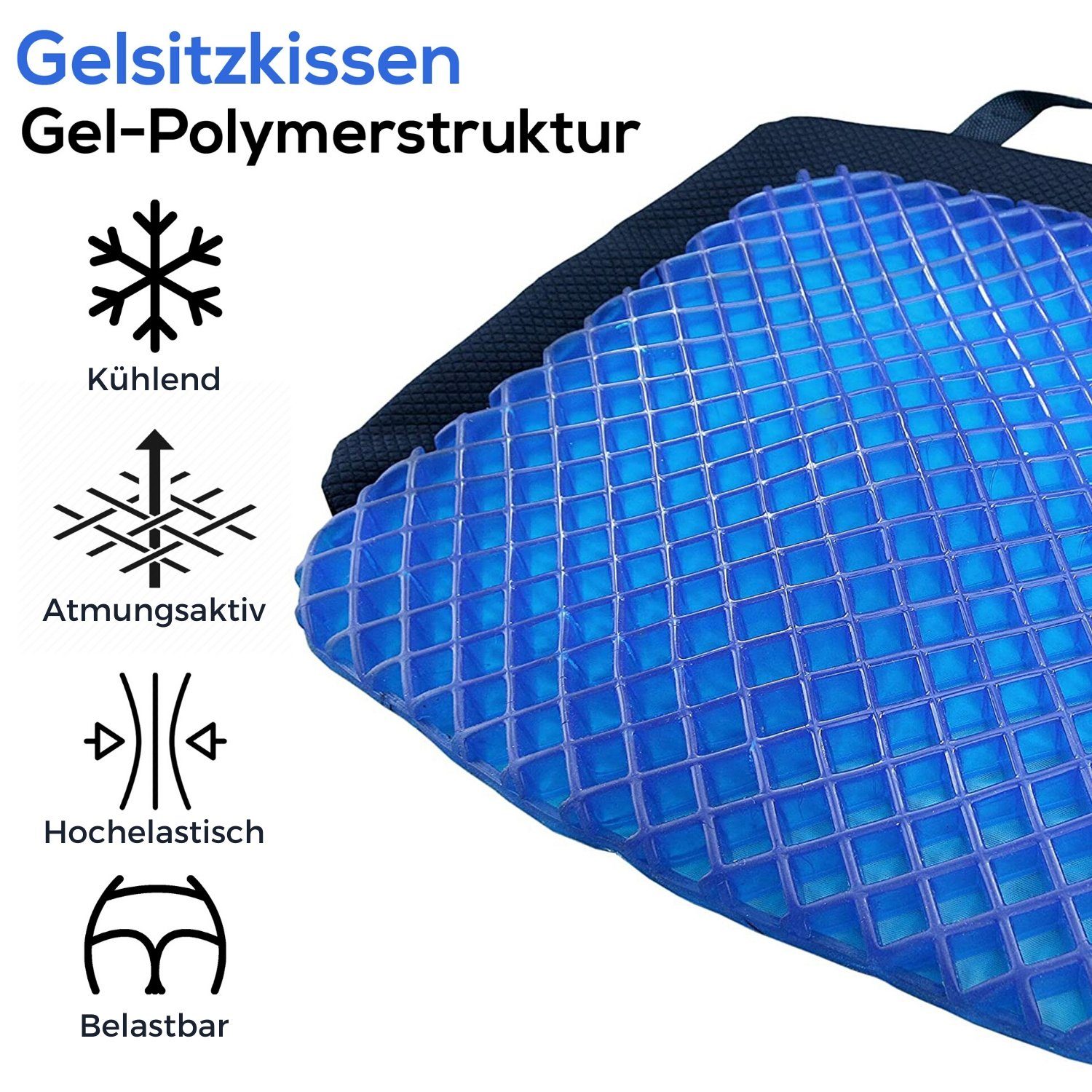 Dr. Berger Sitzkissen Orthopädisches Gel-Sitzkissen