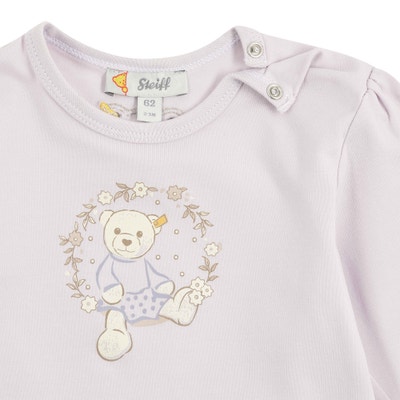 T-Shirt langarm, lila für Mädchen