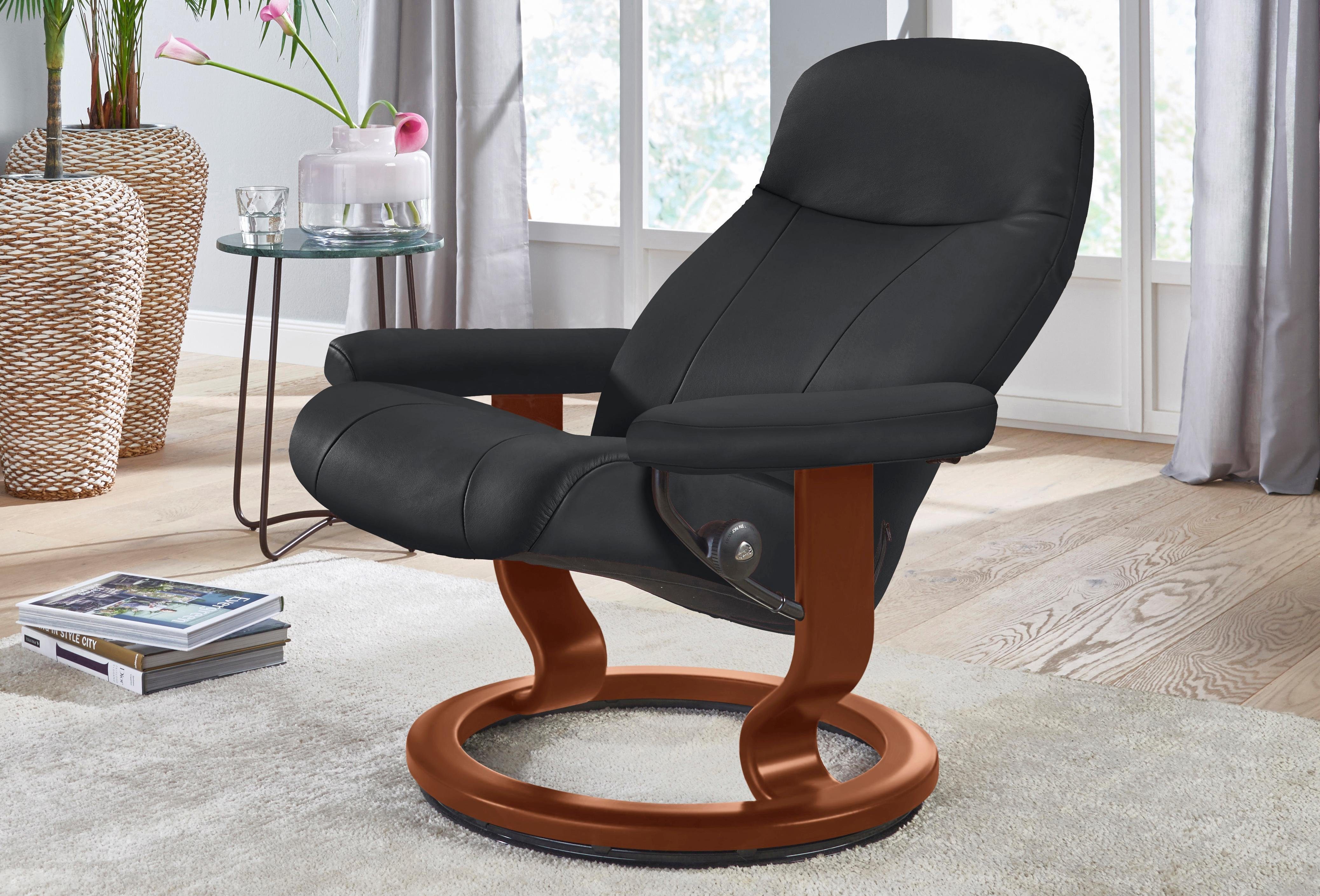 Stressless® Relaxsessel Garda (Set), mit Classic Base, Größe M, Gestell Braun