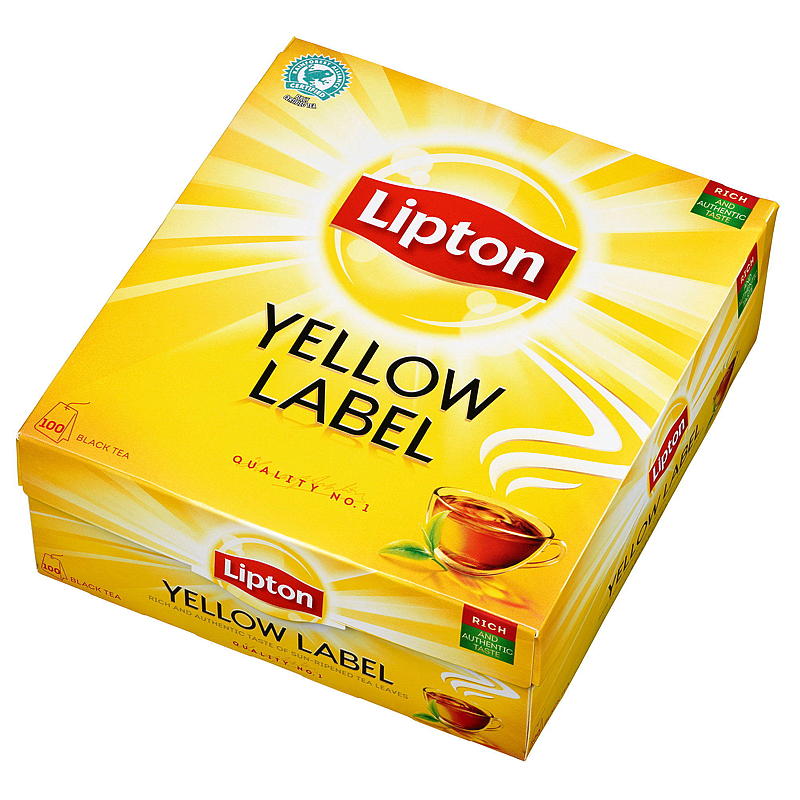 Lipton Yellow Label Tea 100 stk, Lipton