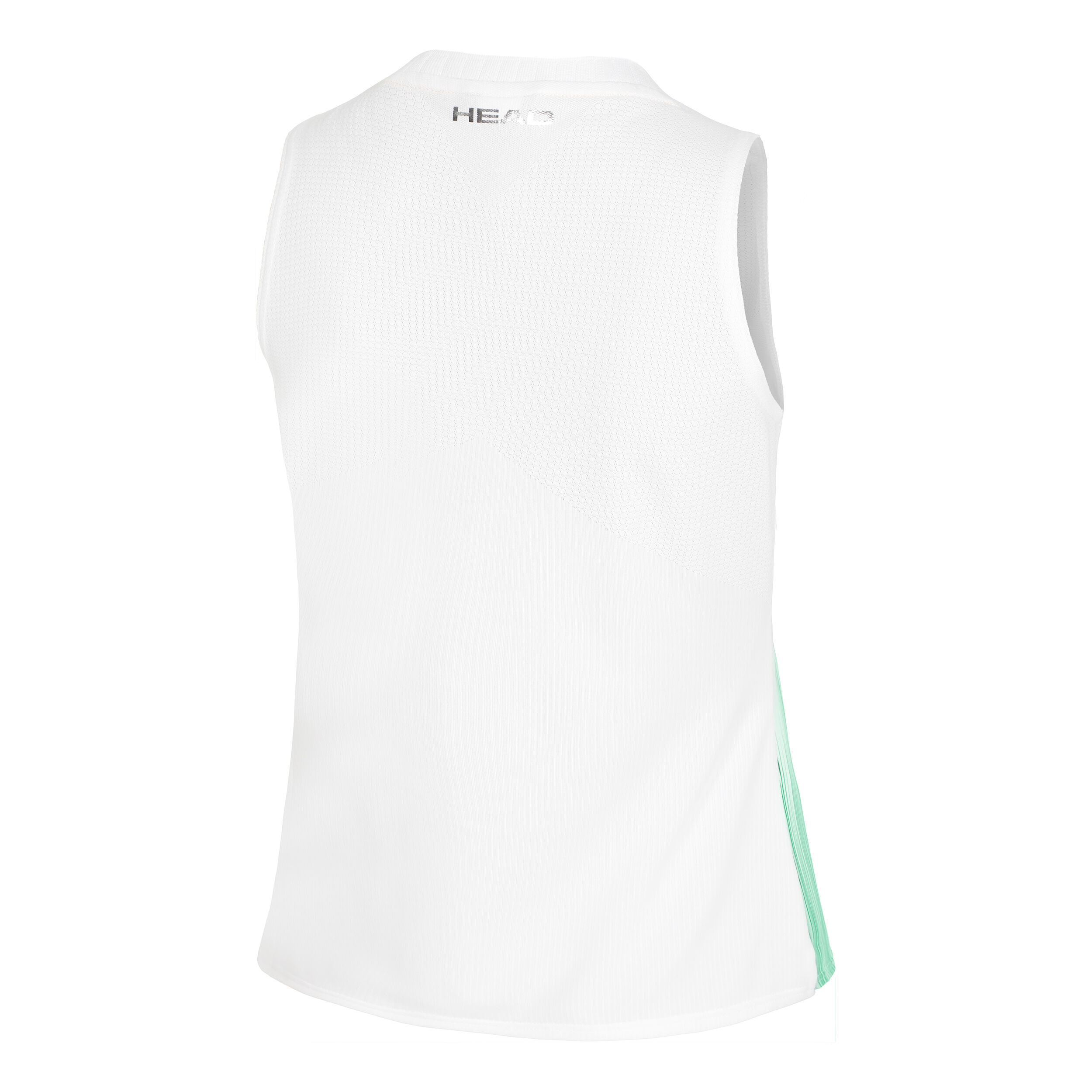 Performance Tank-Top Damen - Weiß, Türkis