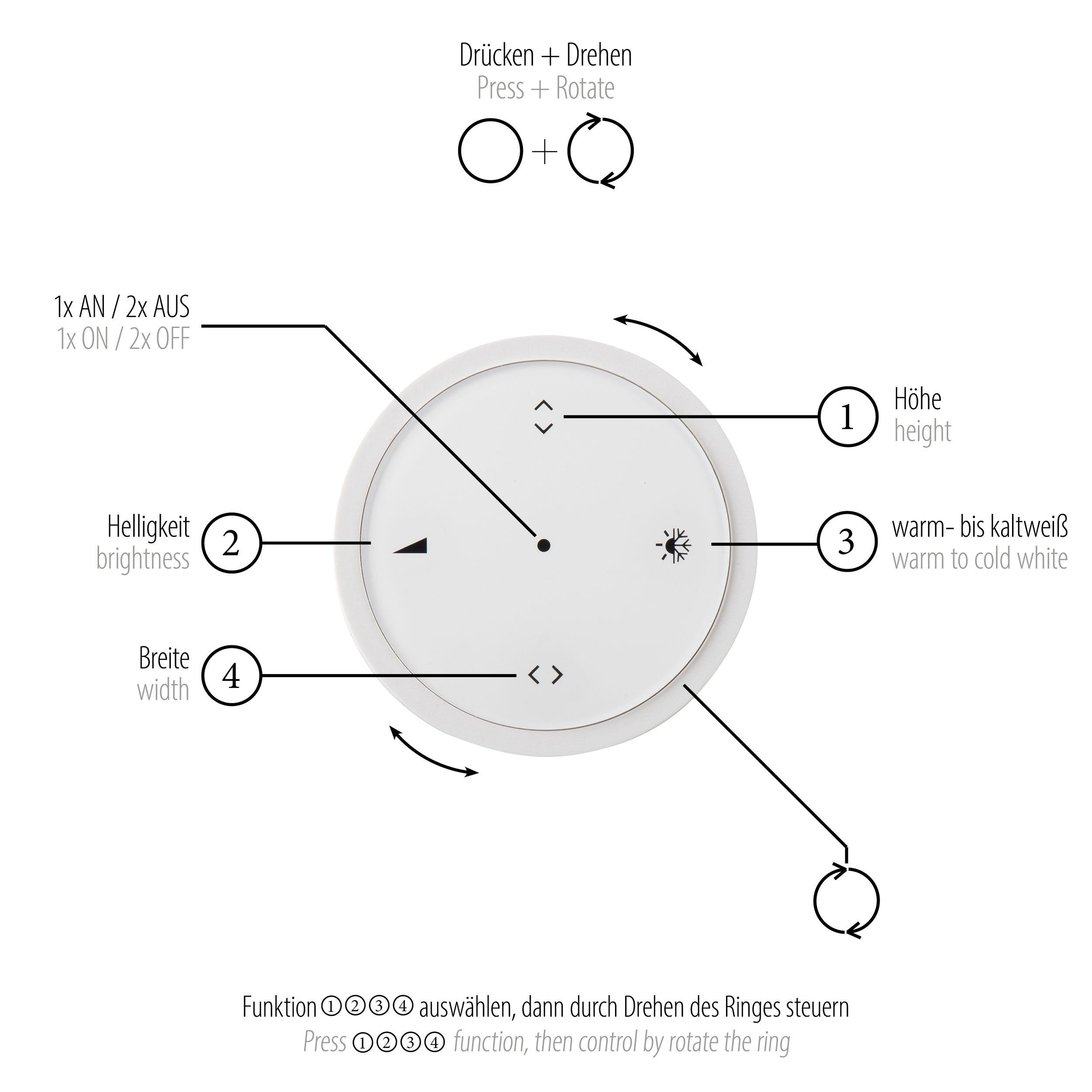 PURELED-Pendelleuchte 3flg
