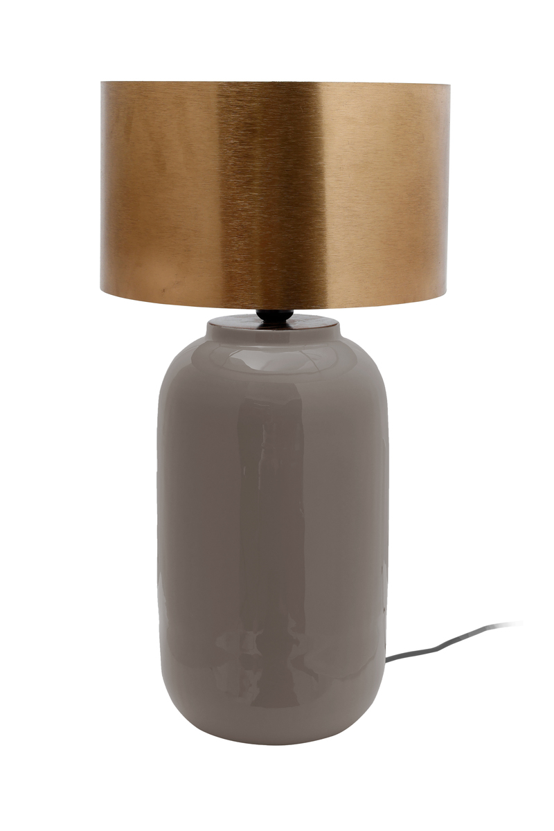Kayoom Tischlampe Art Deco 725 Grau / Gold