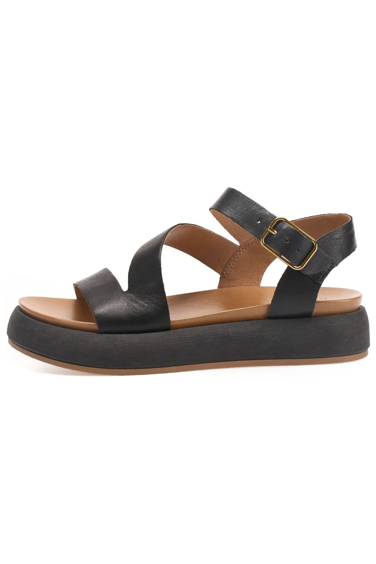 INUOVO  Sandalette - Schwarz - Flacher Absatz