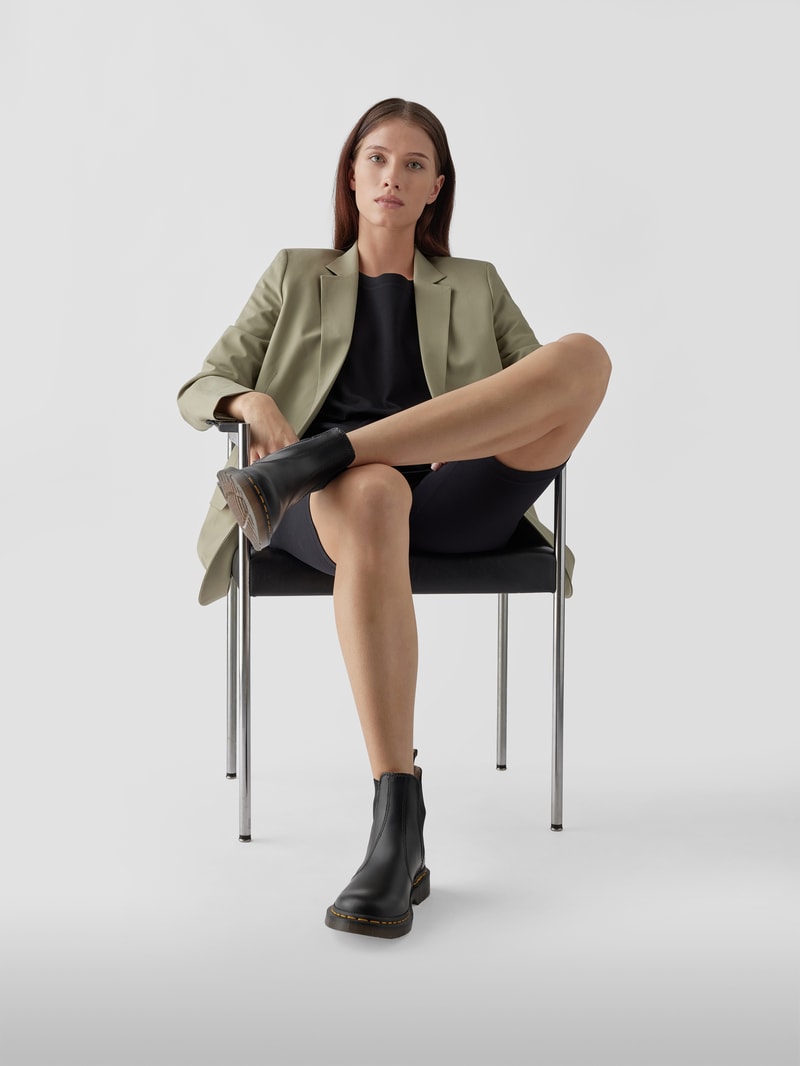 Chelsea Boots aus Leder Modell '2976' in schwarz