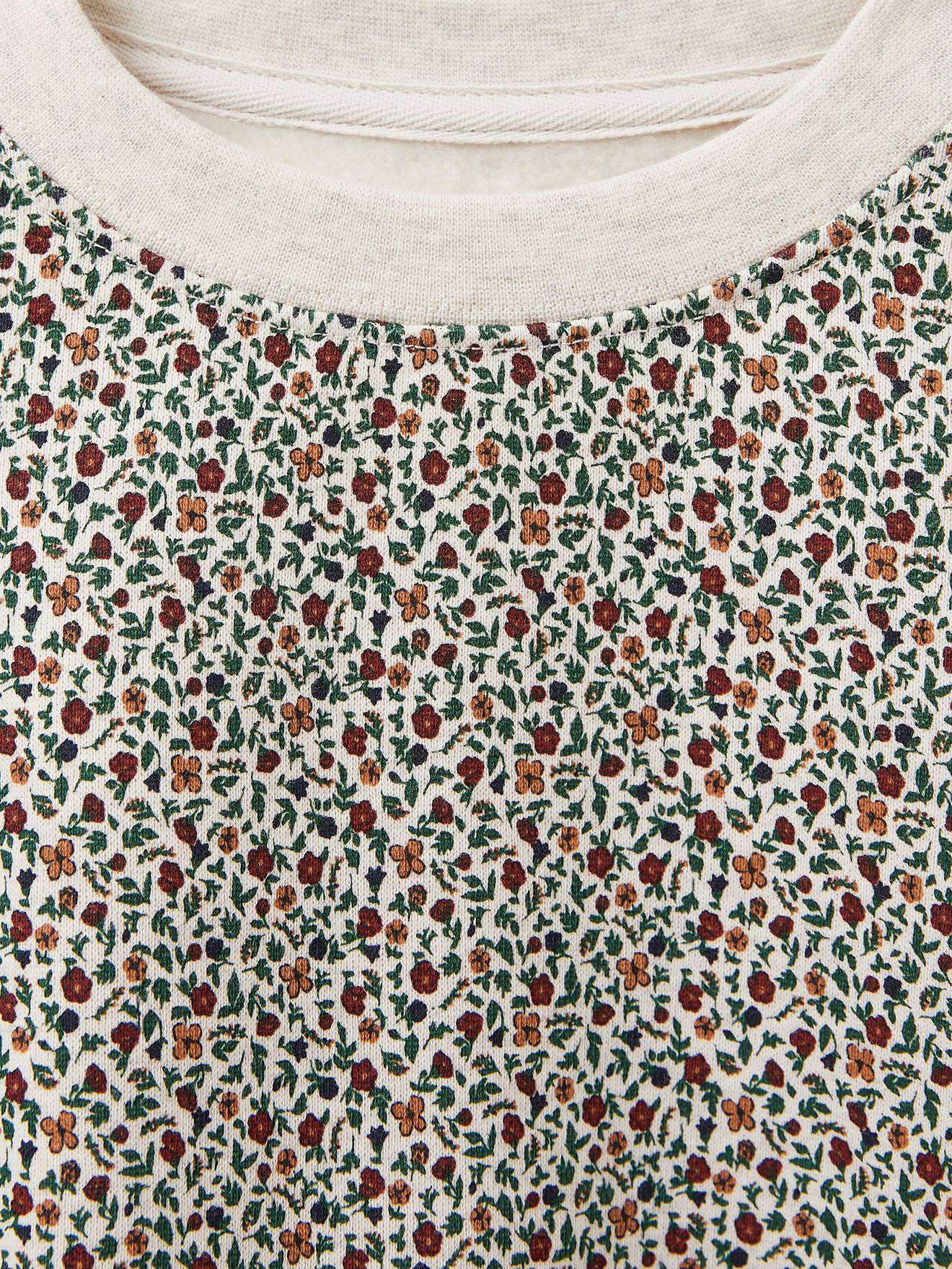 Cyrillus Mädchen Sweatshirt CYRILLUS, Bio-Baumwolle - weiß bedruckt