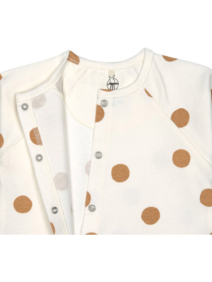 Lässig Schlafanzug mit Füßchen in Creme/ Hellbraun günstig kaufen