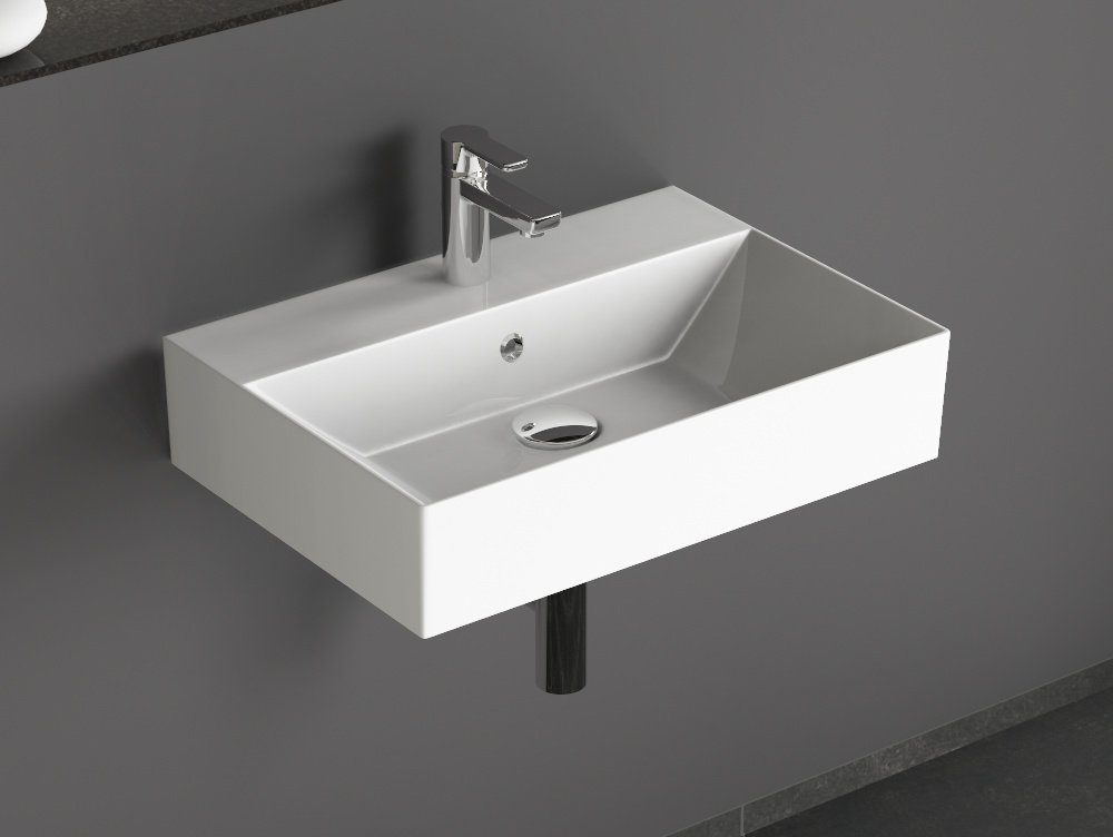 Aqua Bagno Aufsatzwaschbecken Aqua Bagno, Design Waschbecken Hängewaschbecken (Packung)