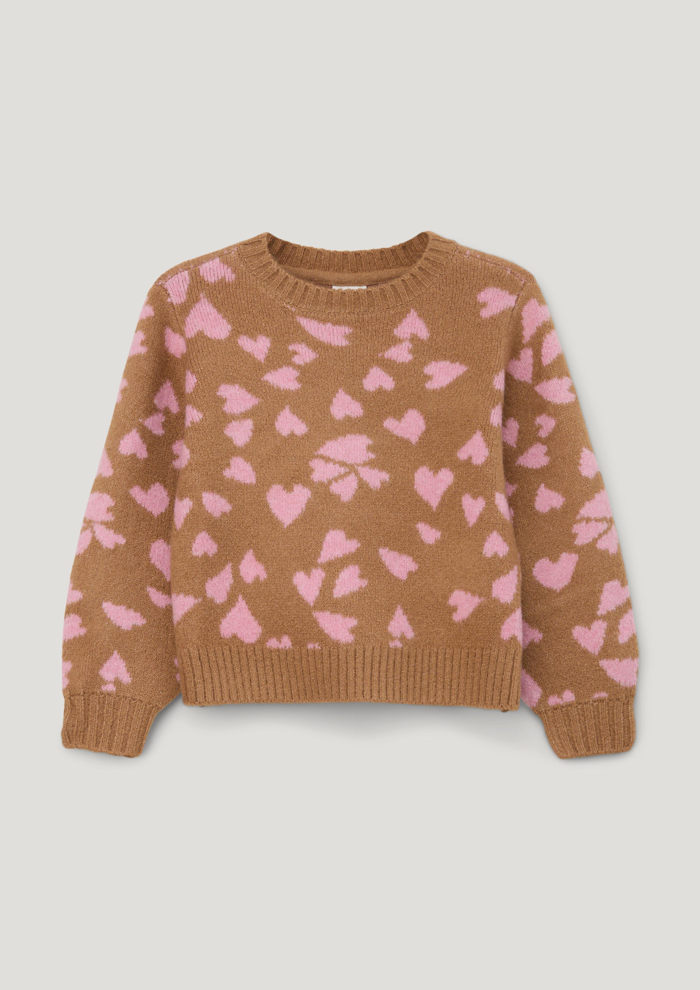 Strickpullover mit Herz-Muster  2133901-84X2