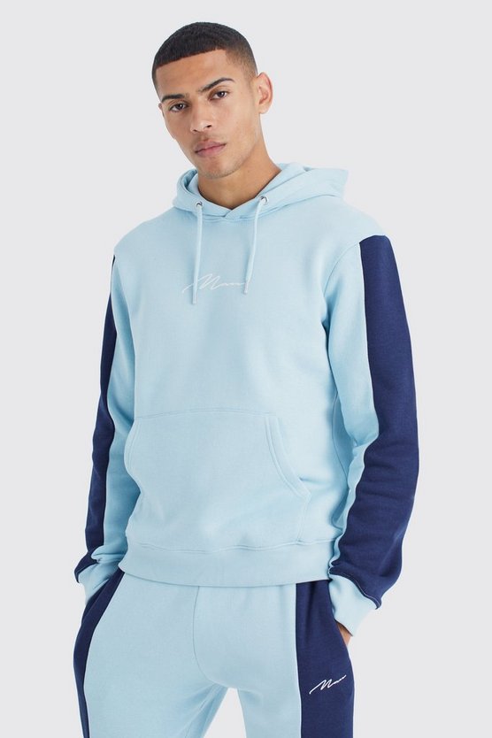 Slim-Fit Man Signature Colorblock Trainingsanzug