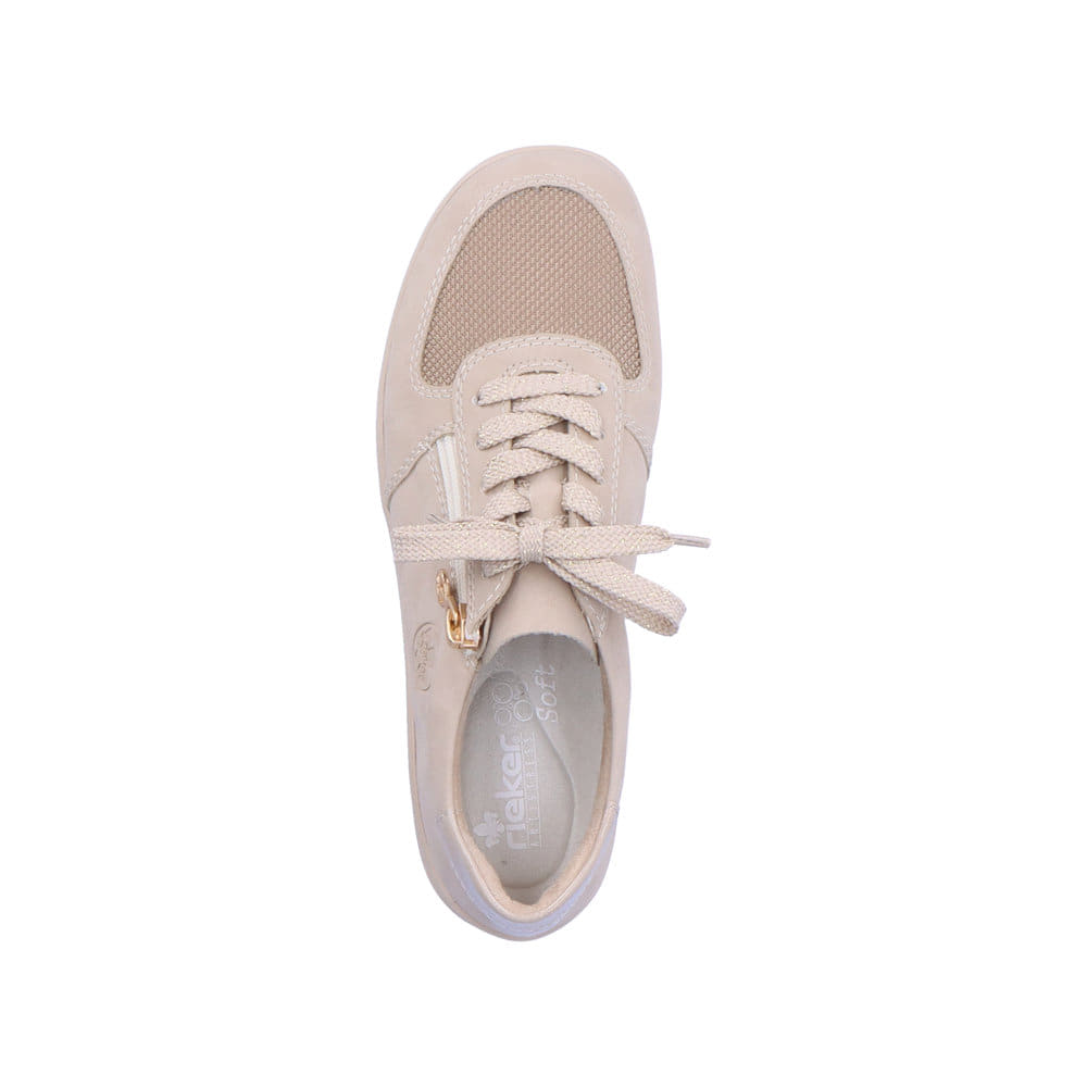 Rieker Damen Sneaker Low cremebeige