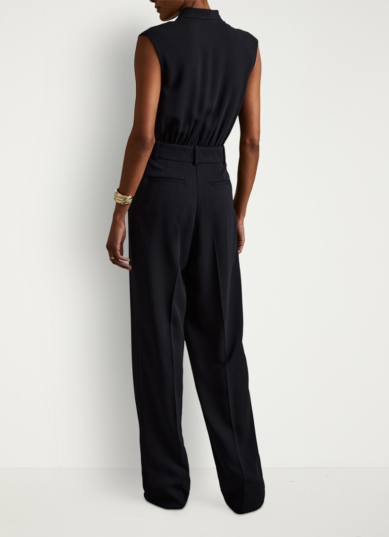 Reiss Sara wide fit sleeveless jumpsuit with side pockets