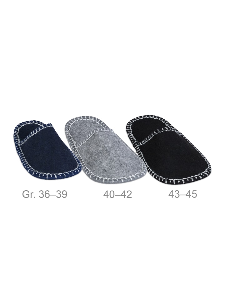 relaxdays 6 x Gästehausschuhe in Mehrfarbig günstig kaufen onesize